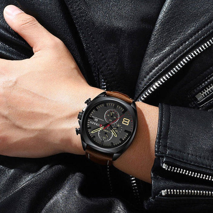 RELOJ CURREN ORIGINAL 8324 CASUAL MARRON OSCURO | CUR-113