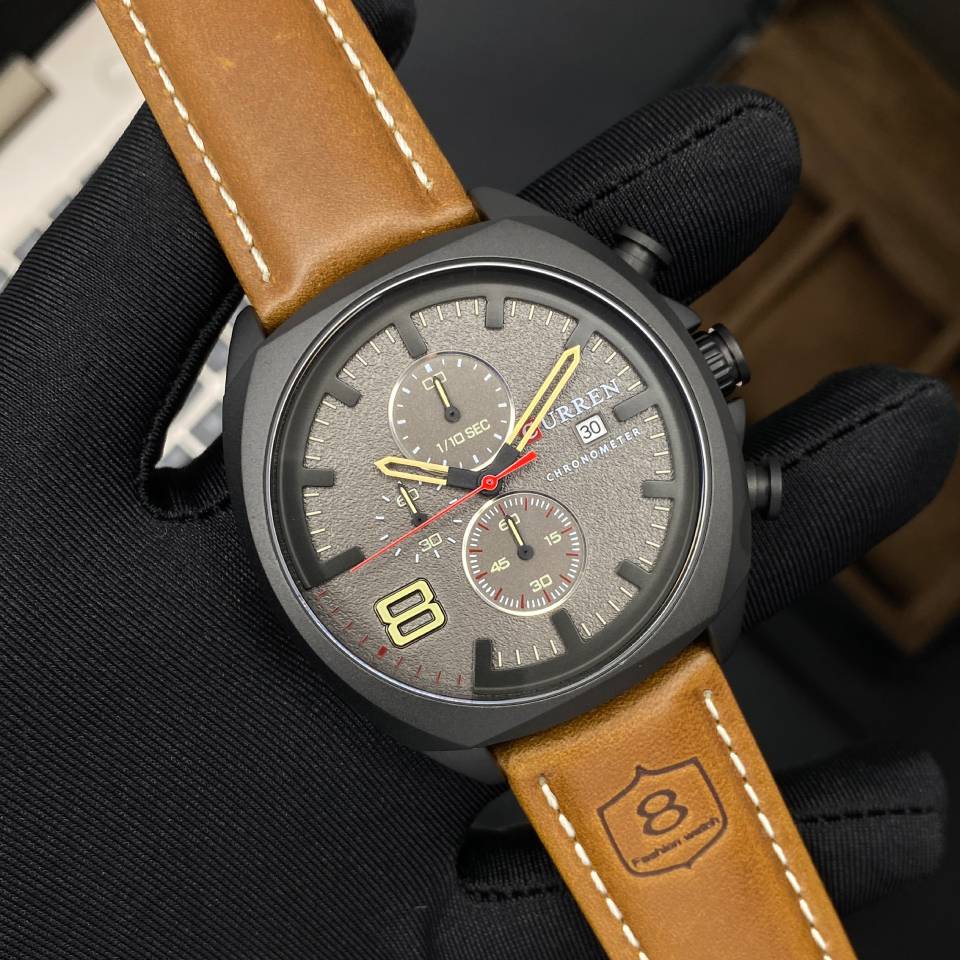 RELOJ CURREN ORIGINAL 8324 CASUAL MARRON OSCURO | CUR-113