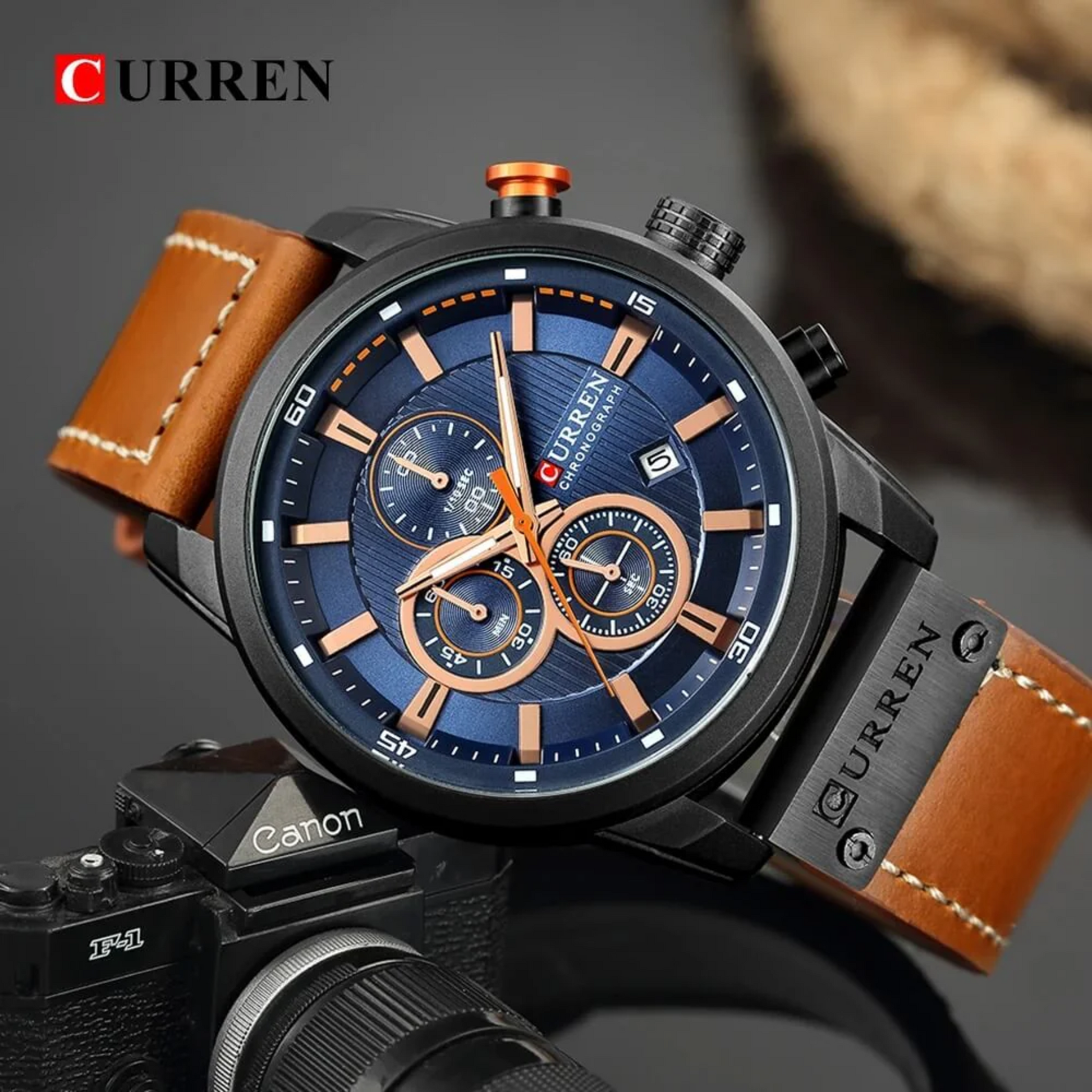 RELOJ CURREN 8291 ORIGINAL CASUAL MARRÓN PARA HOMBRE | CUR-38 | CUR-44 | CUR-101 | CUR-115