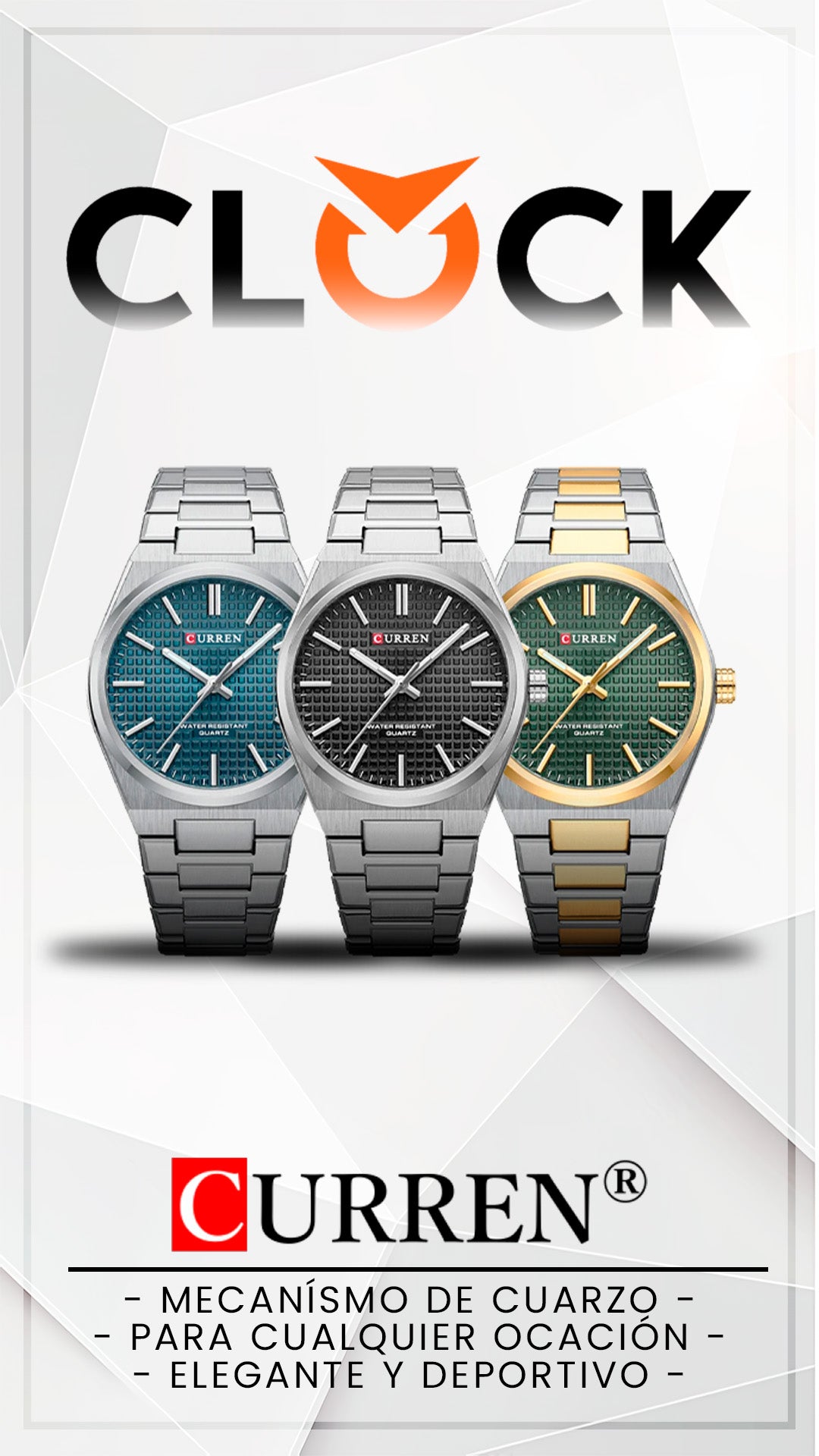 RELOJ CURREN ORIGINAL ELEGANTE PLATEADO 8439 | CUR-129 | CUR-130 | CUR-131
