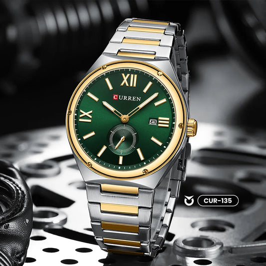 RELOJ CURREN ORIGINAL - CASUAL NEGRO, DORADO Y PLATEADO | SKU: CUR-135, CUR-136, CUR-137