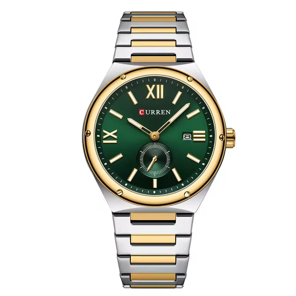 RELOJ CURREN ORIGINAL - CASUAL NEGRO, DORADO Y PLATEADO | SKU: CUR-135, CUR-136, CUR-137