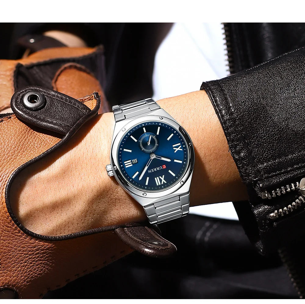 RELOJ CURREN ORIGINAL - CASUAL NEGRO, DORADO Y PLATEADO | SKU: CUR-135, CUR-136, CUR-137