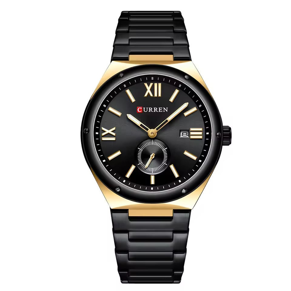 RELOJ CURREN ORIGINAL - CASUAL NEGRO, DORADO Y PLATEADO | SKU: CUR-135, CUR-136, CUR-137