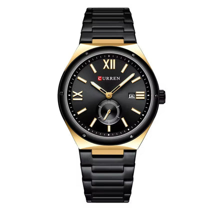 RELOJ CURREN ORIGINAL - CASUAL NEGRO, DORADO Y PLATEADO | SKU: CUR-135, CUR-136, CUR-137