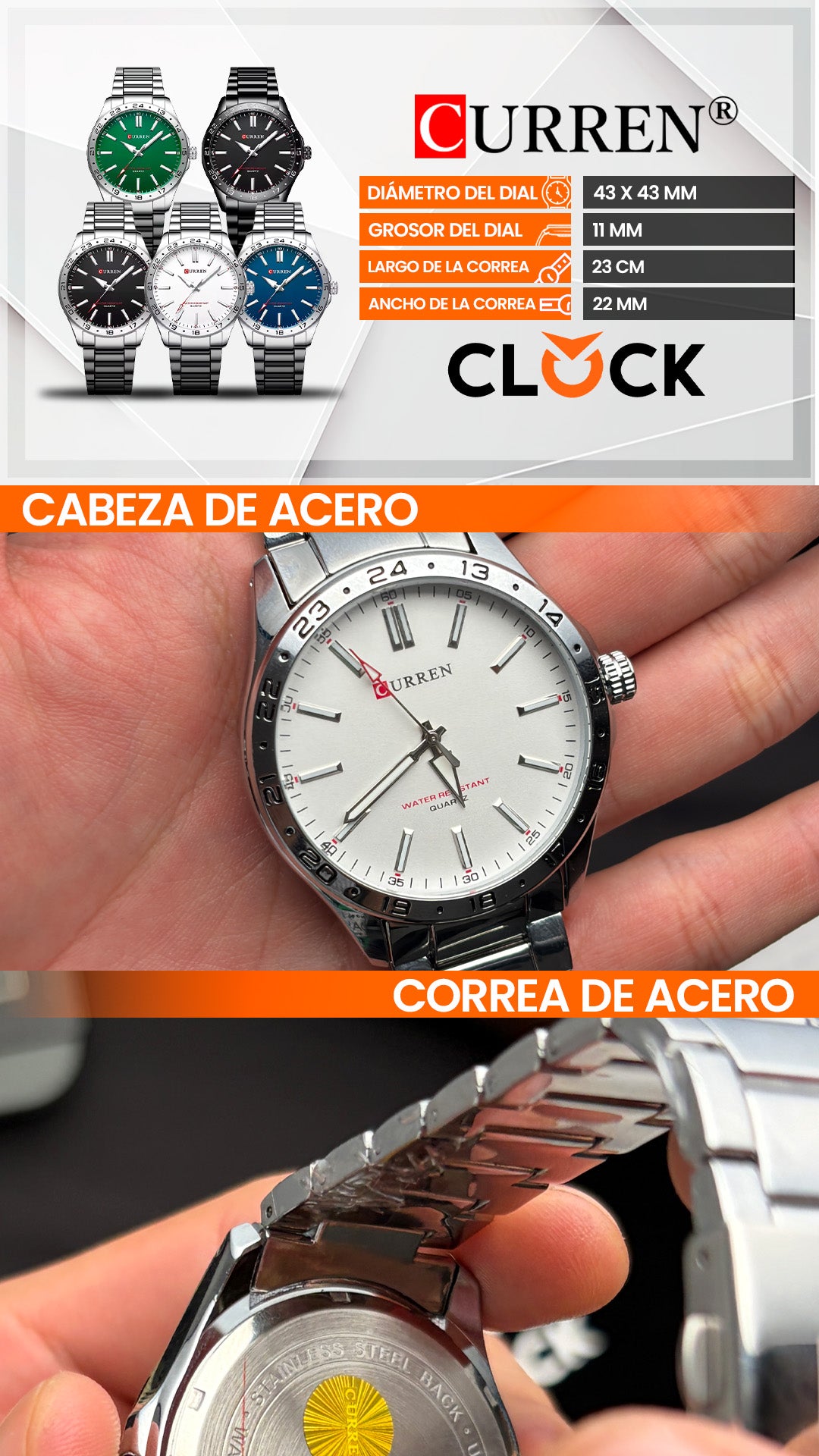 RELOJ CURREN 8452 ORIGINAL CUARZO | CUR-147 CUR-148 CUR-149 CUR-150 CUR-151