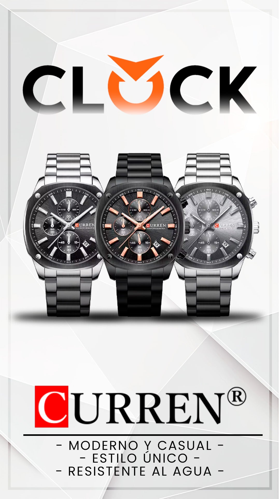 RELOJ CURREN 8490 ORIGINAL CUARZO | CUR-152, CUR-153, CUR-154