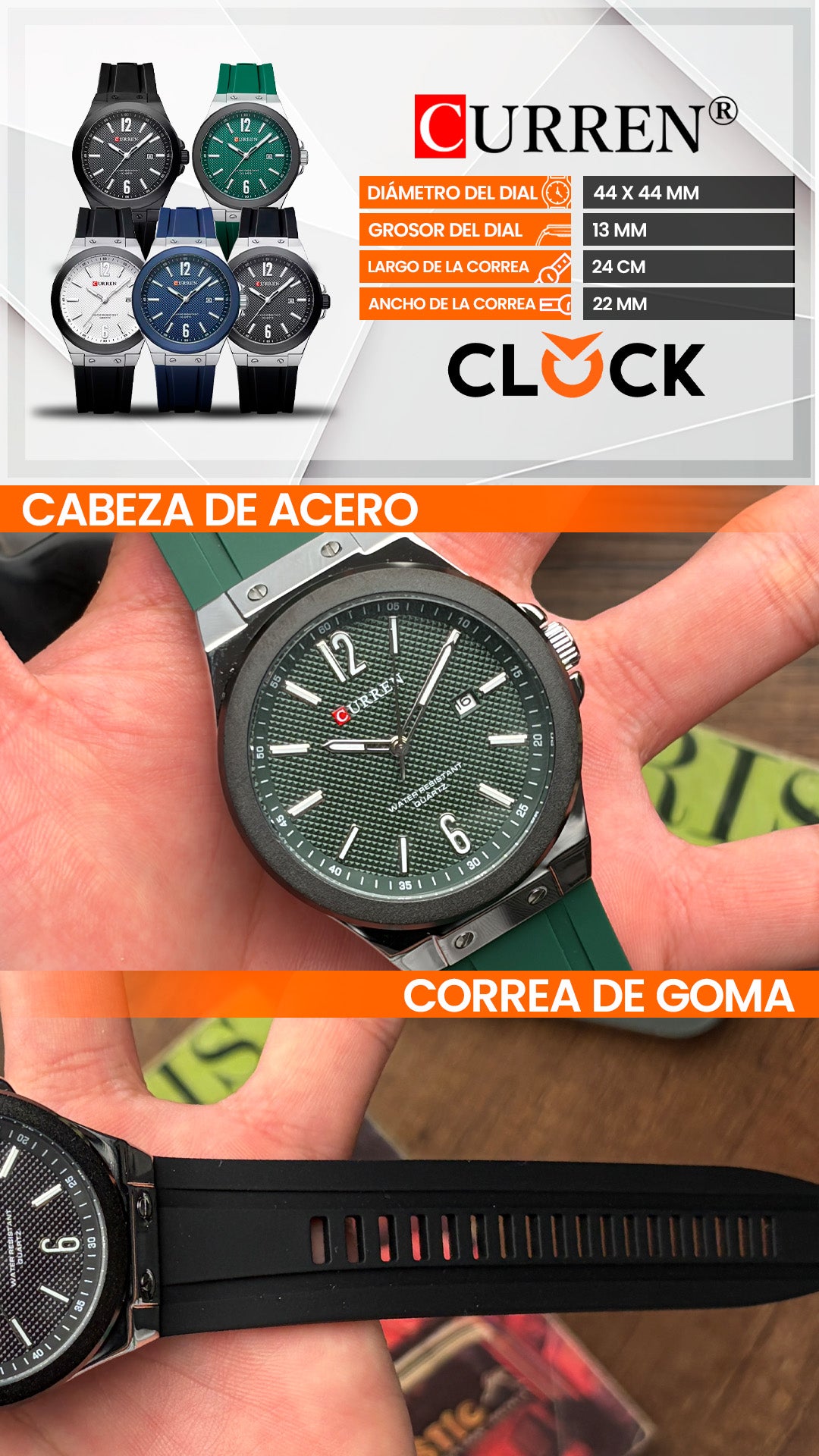 RELOJ CURREN 8467 ORIGINAL CUARZO | CUR-155, CUR-156, CUR-157, CUR-158, CUR-159