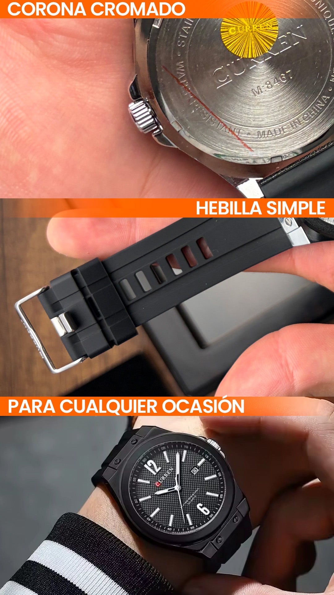 RELOJ CURREN 8467 ORIGINAL CUARZO | CUR-155, CUR-156, CUR-157, CUR-158, CUR-159