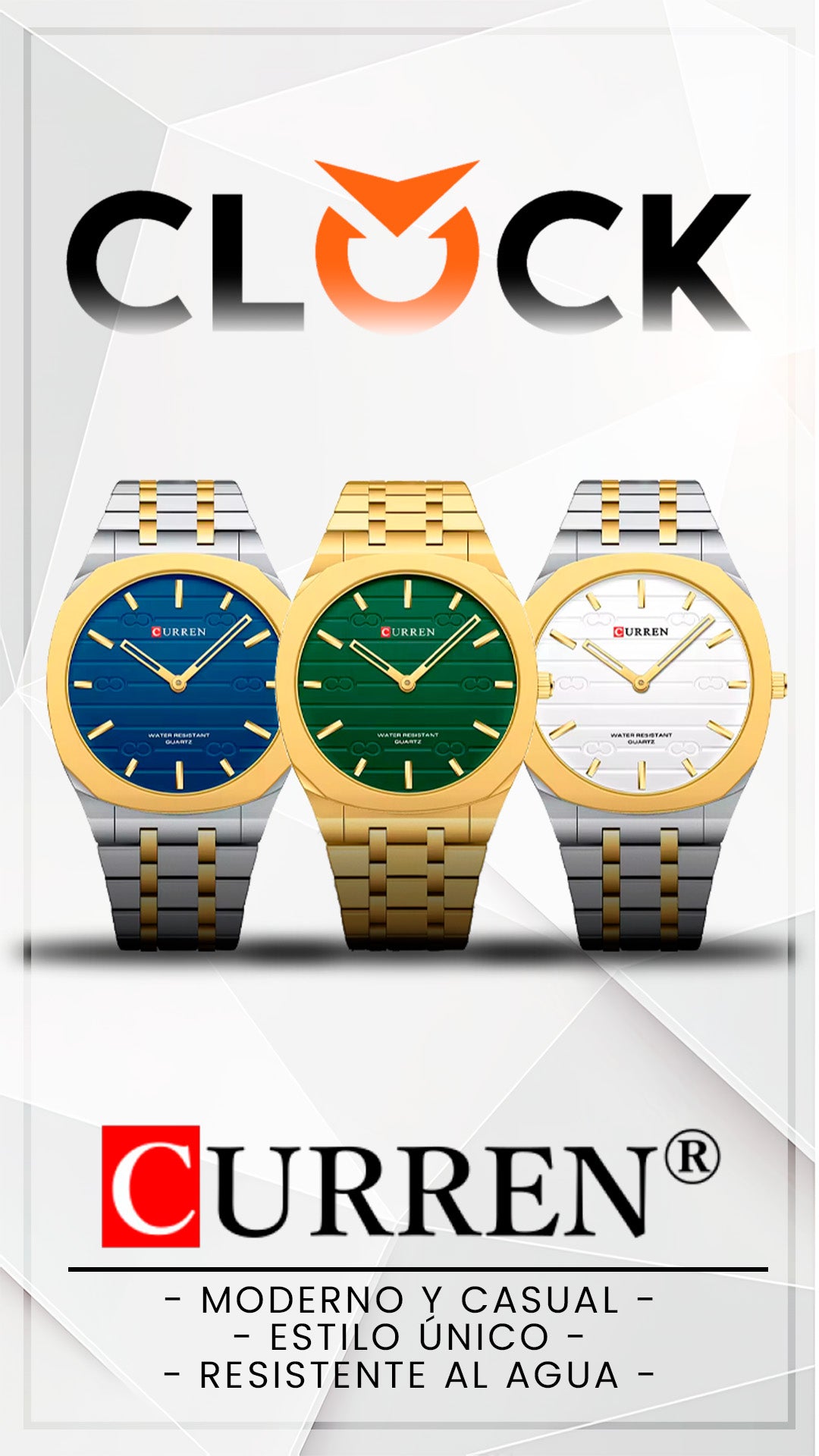 RELOJ CURREN 8444 ORIGINAL CUARZO | CUR-164 CUR-165 CUR-166