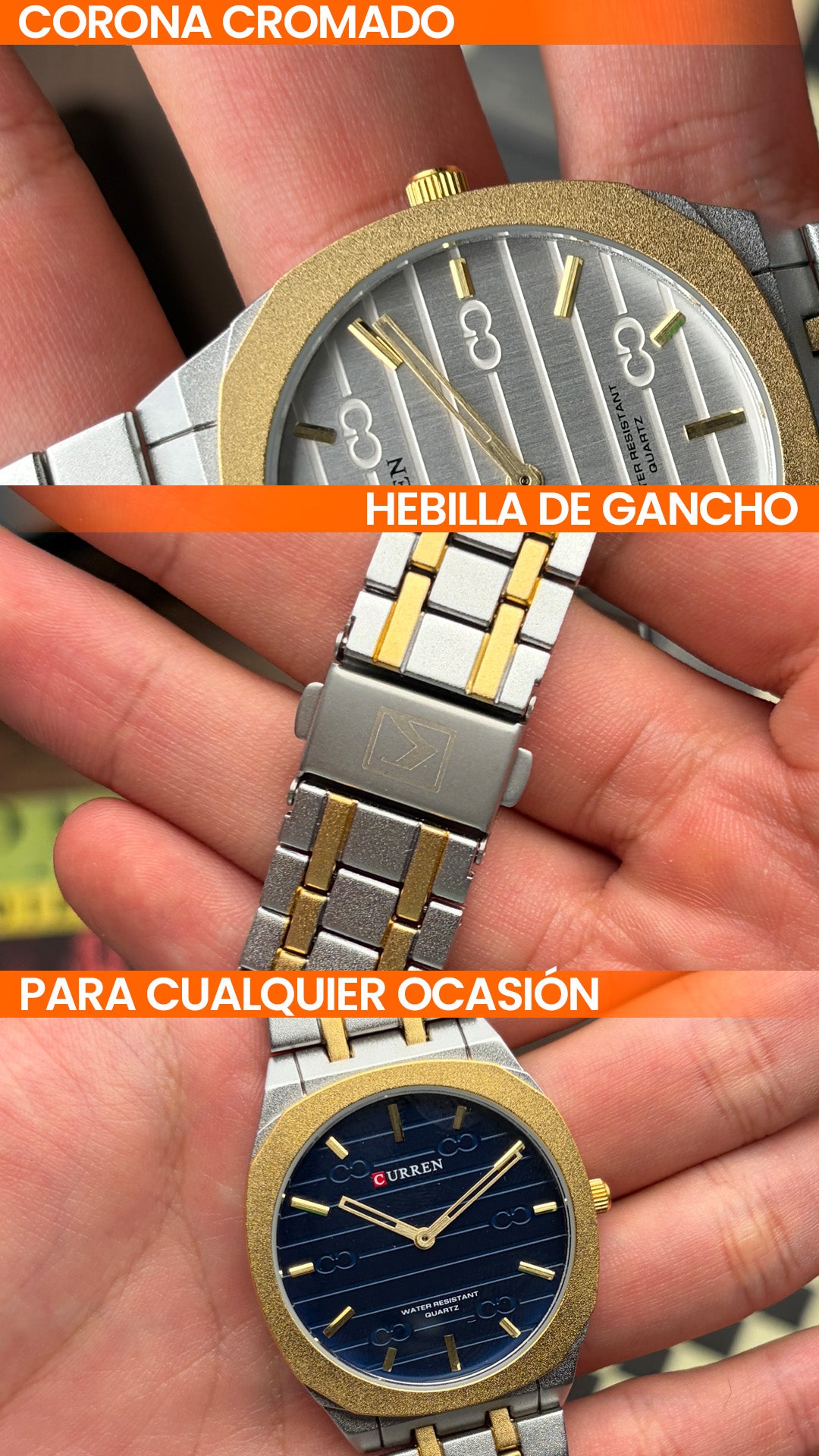 RELOJ CURREN 8444 ORIGINAL CUARZO | CUR-164 CUR-165 CUR-166
