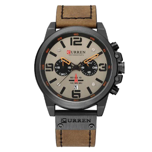 RELOJ CURREN ORIGINAL MARRÓN NARANJA NEGRO 8314 | CUR-27 - CUR-87 - CUR-110