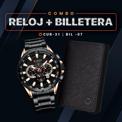 COMBO RELOJ CURREN + BILLETERA | CUR-31 - BIL-07