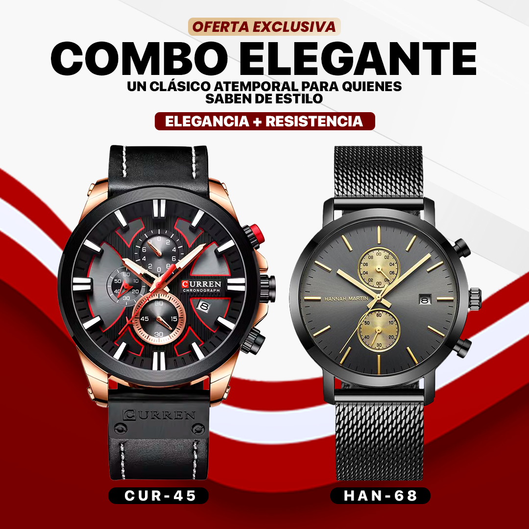Combo Exclusivo #5: CURREN + HANNAH MARTIN | CUR-45 / HAN-68