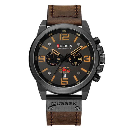 RELOJ CURREN ORIGINAL MARRÓN NARANJA NEGRO 8314 | CUR-27 - CUR-87 - CUR-110 - CUR-138
