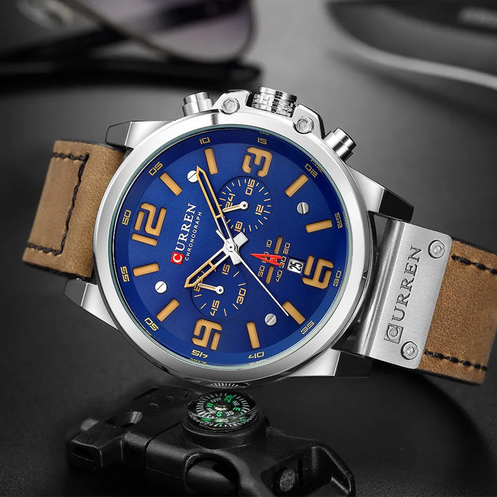 RELOJ CURREN ORIGINAL MARRÓN NARANJA NEGRO 8314 | CUR-27 - CUR-87 - CUR-110 - CUR-138