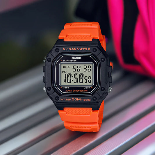 W-218H | RELOJ CASIO ORIGINAL DE GOMA DIGITAL | CAS-276, CAS-277, CAS-278, CAS-8, CAS-219, CAS-9