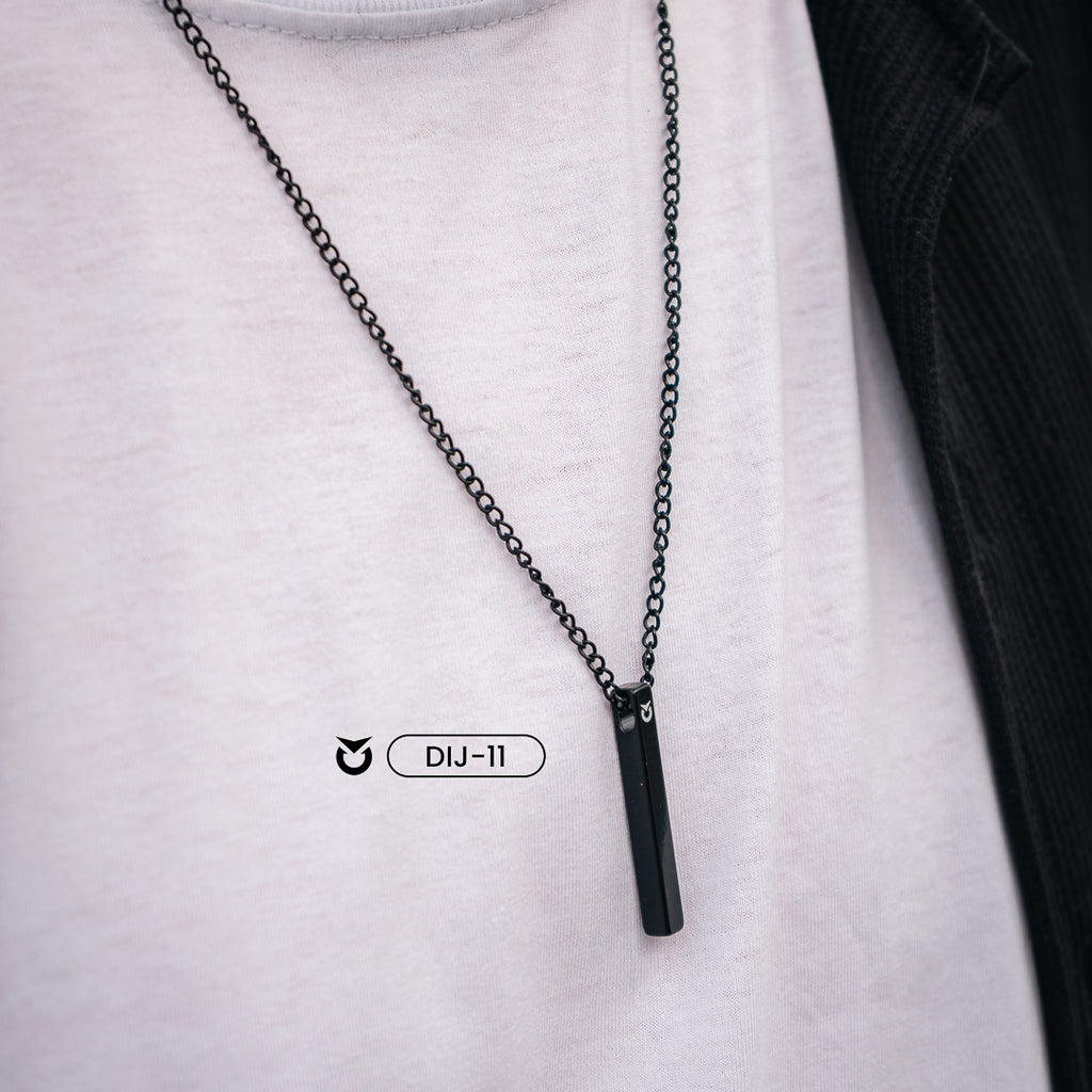 DIJE LEGACY NEGRO | DIJ-11 + COLLAR MINIMAL ¡𝐆𝐑𝐀𝐓𝐈𝐒! PARA HOMBRE