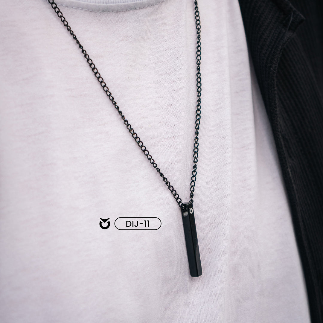 DIJE LEGACY NEGRO | DIJ-11 + COLLAR MINIMAL ¡𝐆𝐑𝐀𝐓𝐈𝐒! PARA HOMBRE