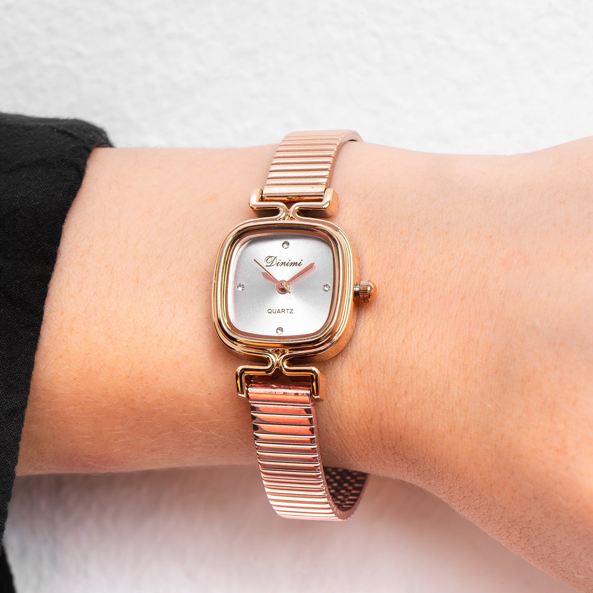 RELOJ DINIMI ORIGINAL 77099 PLATEADO DORADO ROSADO | DIN-11, DIN-12-DIN-13