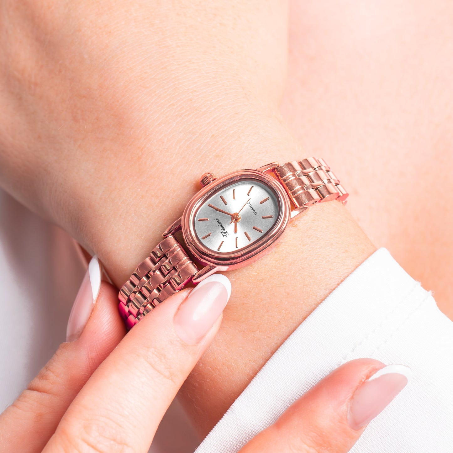 RELOJ DINIMI ORIGINAL  77101 PLATEADO DORADO ROSADO NEGRO | DIN-19, DIN-20, DIN-21, DIN-28