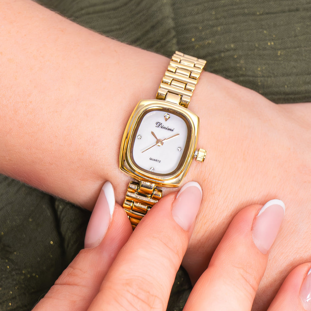 RELOJ DINIMI ORIGINAL 77121 PLATEADO DORADO ROSA | DIN-25, DIN-26, DIN-27
