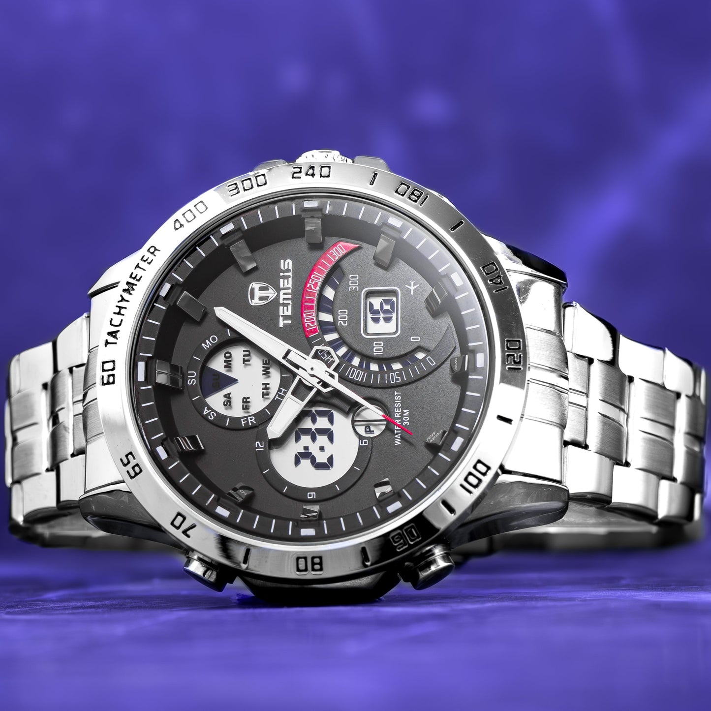 RELOJ TEMEIS ORIGINAL 8120 NEGRO AZUL PLATEADO DORADO BLANCO | TEM-1, TEM-2, TEM-3, TEM-4, TEM-5