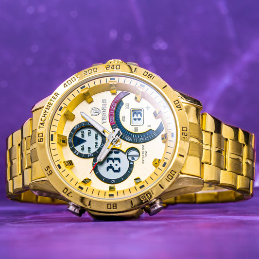 RELOJ TEMEIS ORIGINAL 8120 NEGRO AZUL PLATEADO DORADO BLANCO | TEM-4