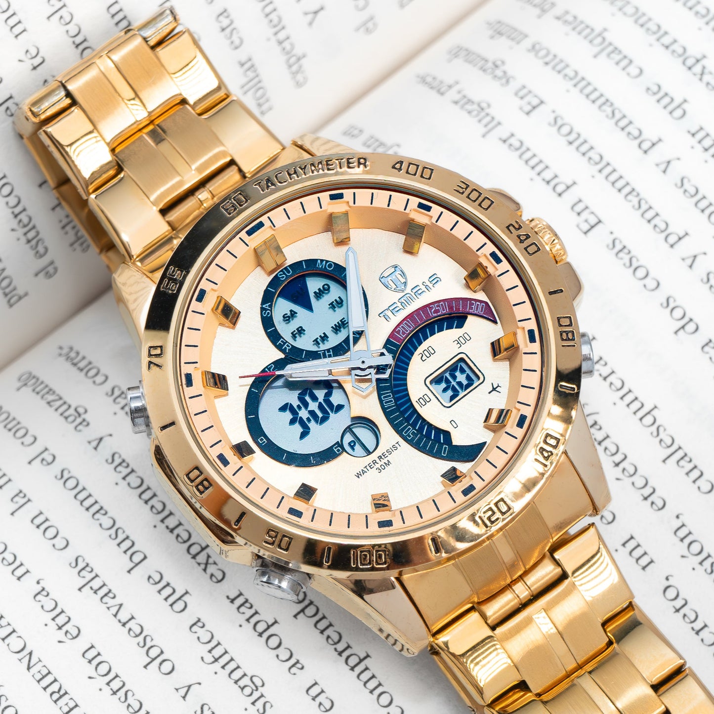 RELOJ TEMEIS ORIGINAL 8120 NEGRO AZUL PLATEADO DORADO BLANCO | TEM-1, TEM-2, TEM-3, TEM-4, TEM-5