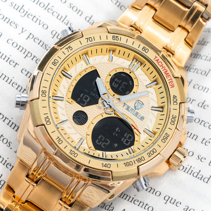 RELOJ TEMEIS ORIGINAL 8113 AZUL NEGRO DORADO AMARILLO PLATEADO | TEM-6, TEM-7, TEM-8, TEM-9, TEM-10