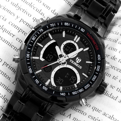 RELOJ TEMEIS ORIGINAL 8113 AZUL NEGRO DORADO AMARILLO PLATEADO | TEM-6, TEM-7, TEM-8, TEM-9, TEM-10