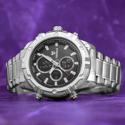 RELOJ TEMEIS ORIGINAL 3202 | 8117  PLATEADO NEGRO DORADO CASUAL | TEM-11, TEM-12, TEM-13, TEM-14, TEM-15, TEM-16