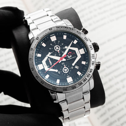 RELOJ PANZER ORIGINAL - ELEGANTE PLATEADO NEGRO Y DORADO | PAN-7, PAN-8, PAN-9