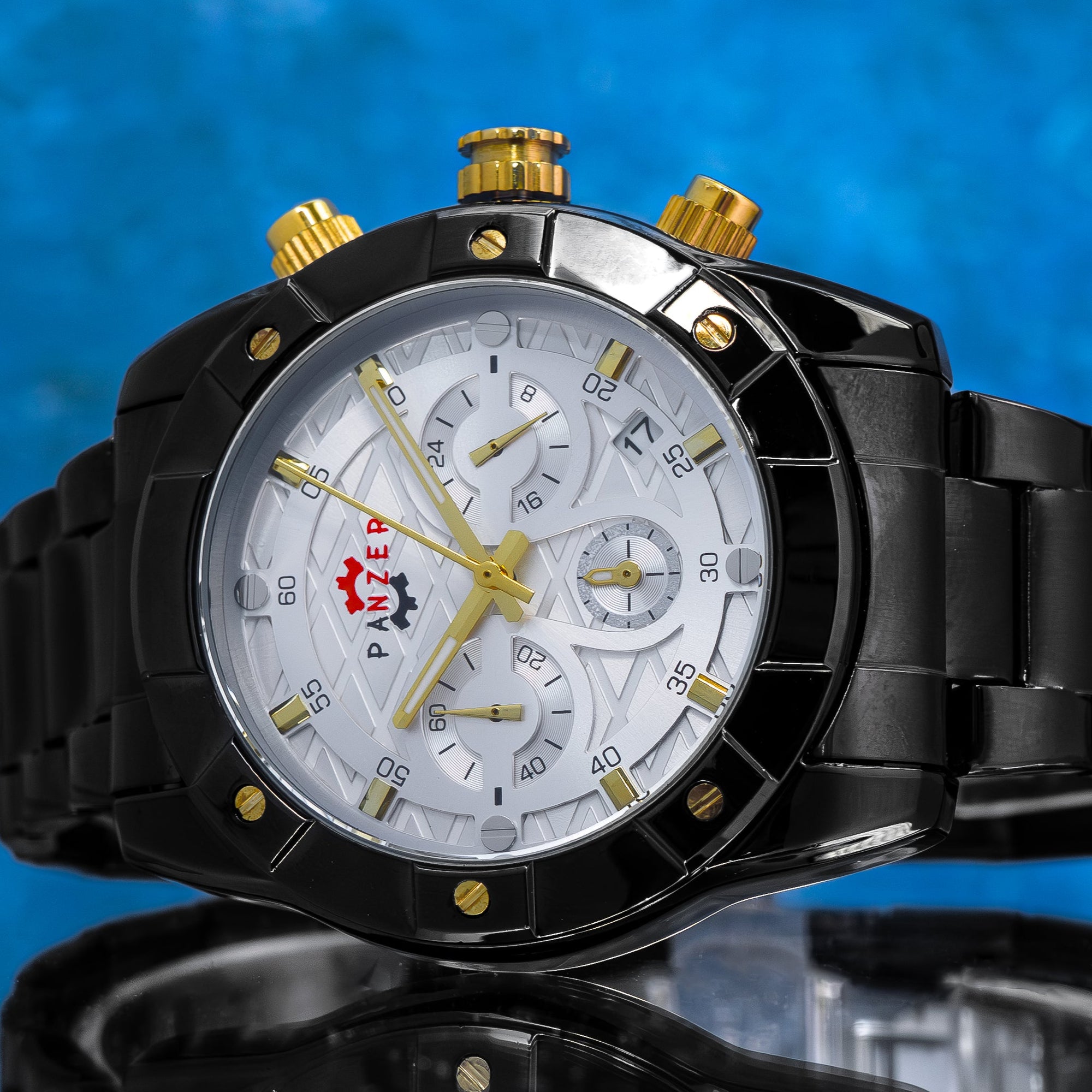 RELOJ PANZER ORIGINAL - ELEGANTE NEGRO | SKU: PAN-14, PAN-15