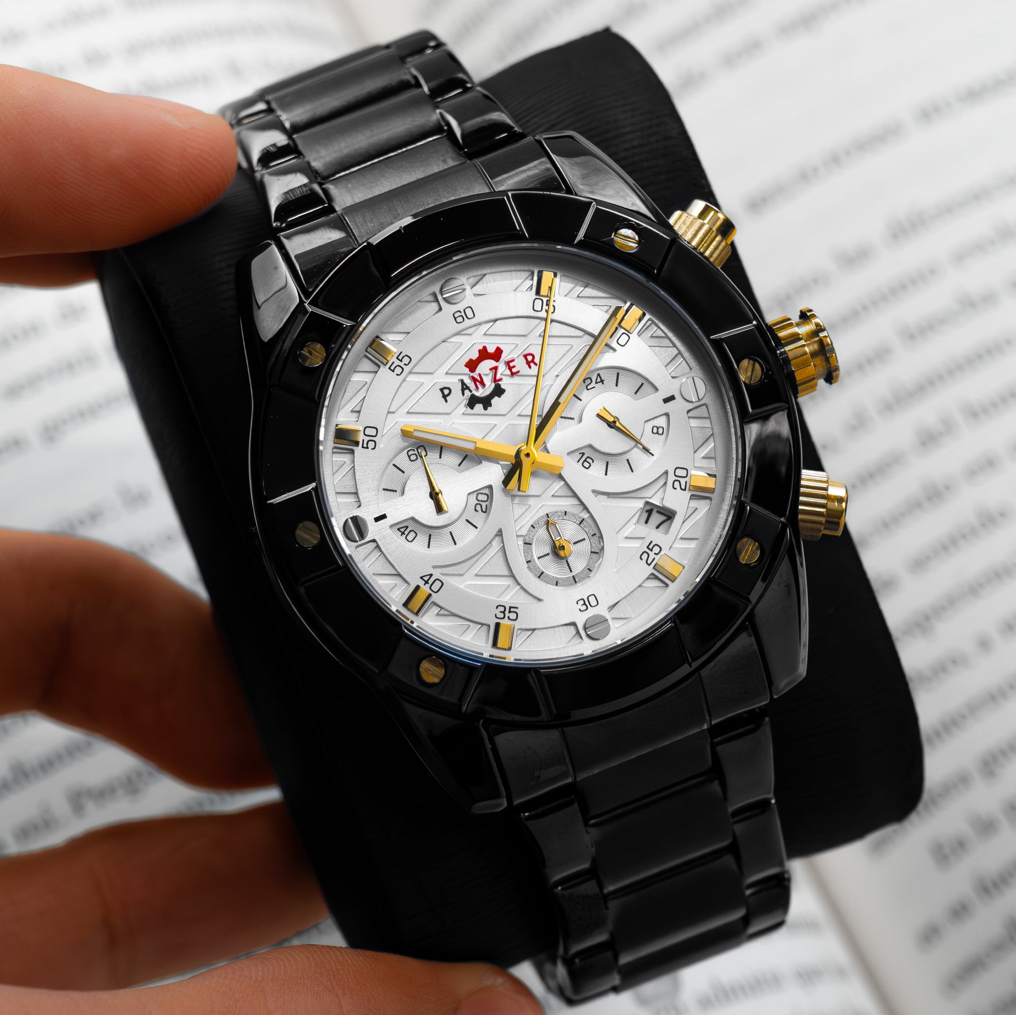 RELOJ PANZER ORIGINAL - ELEGANTE NEGRO | SKU: PAN-14, PAN-15