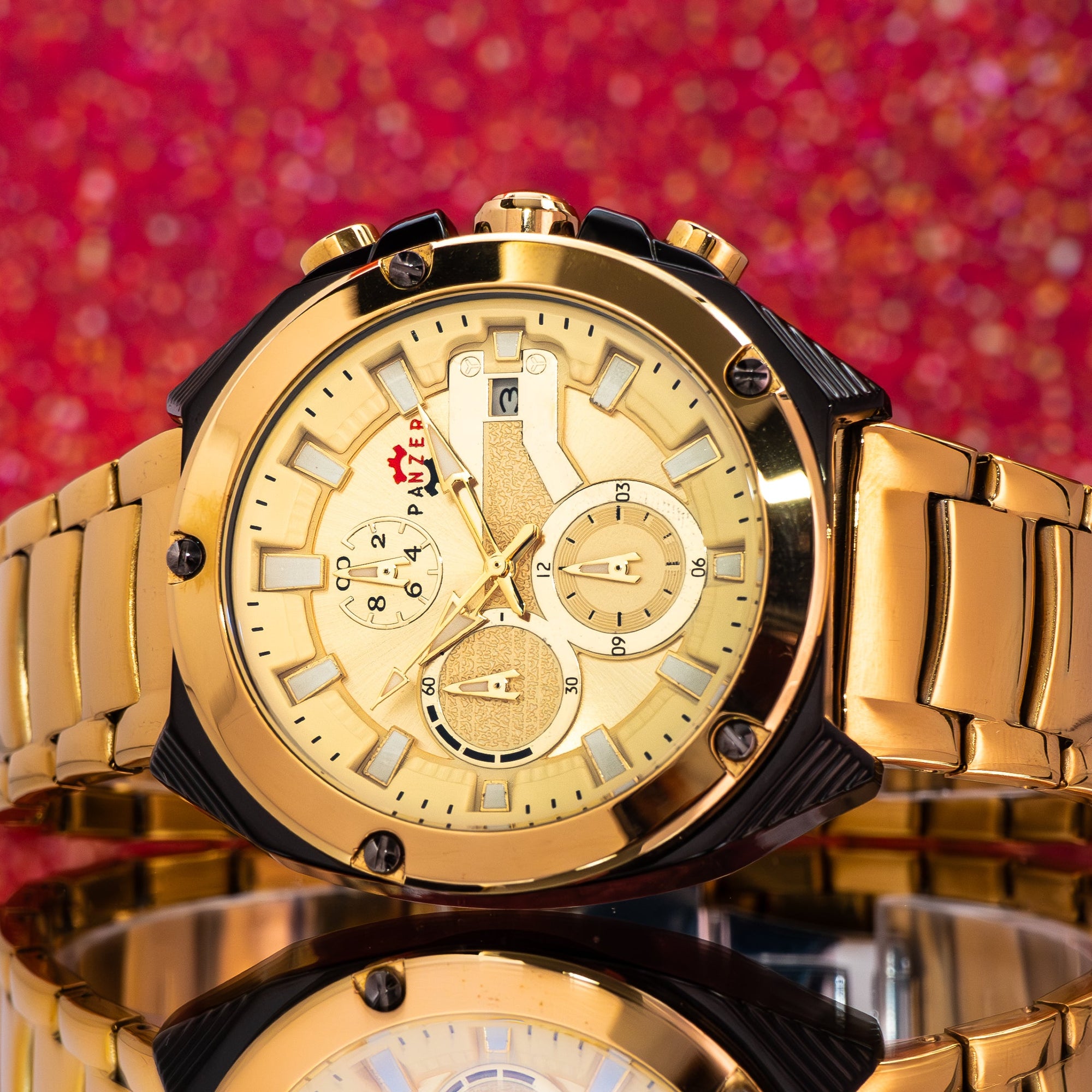 RELOJ PANZER ORIGINAL - ELEGANTE AZUL Y DORADO | PAN-16, PAN-17, PAN-18