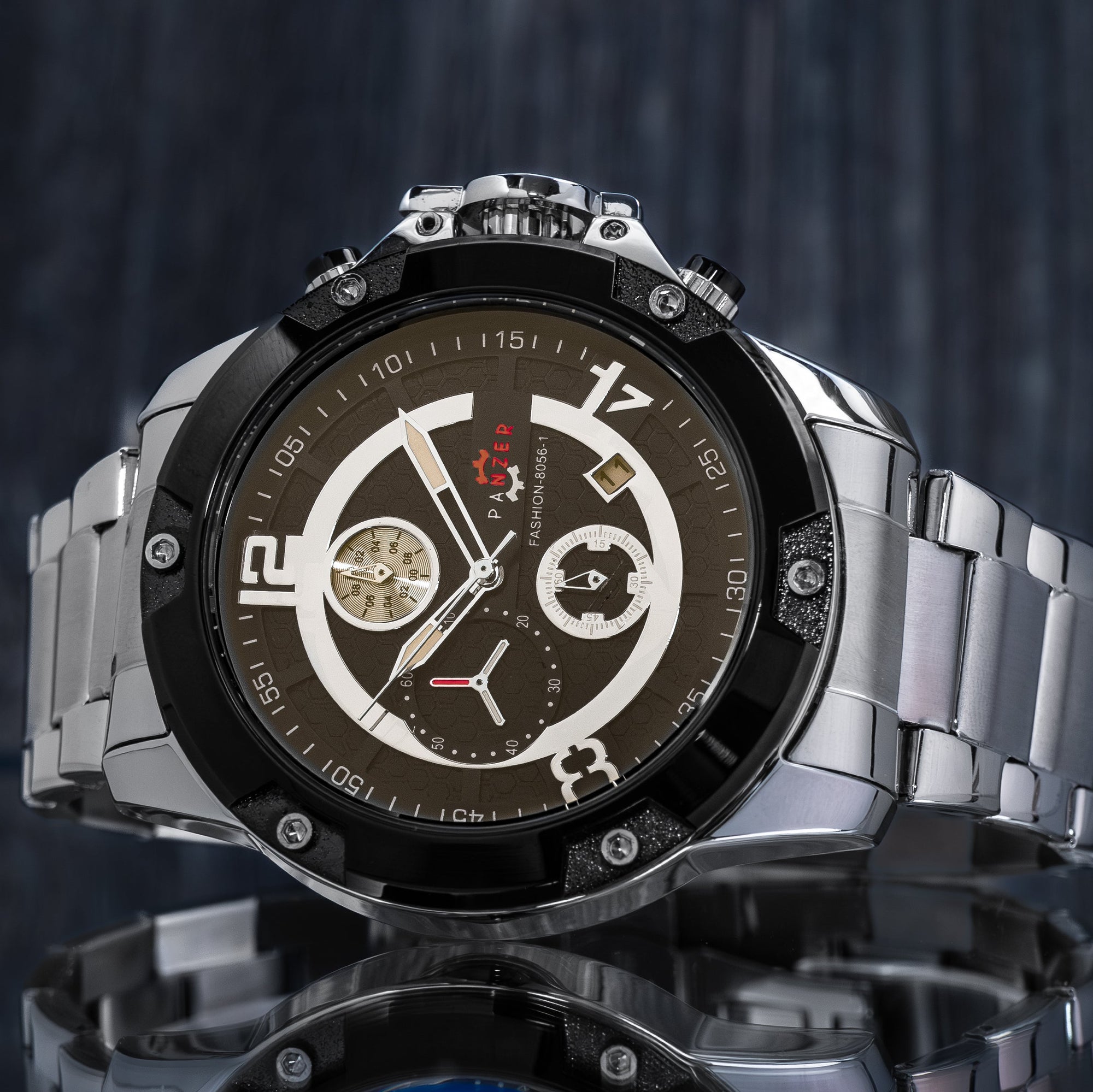 RELOJ PANZER ORIGINAL - ELEGANTE PLATEADO Y DORADO| PAN-22, PAN-23, PAN-24, PAN-25