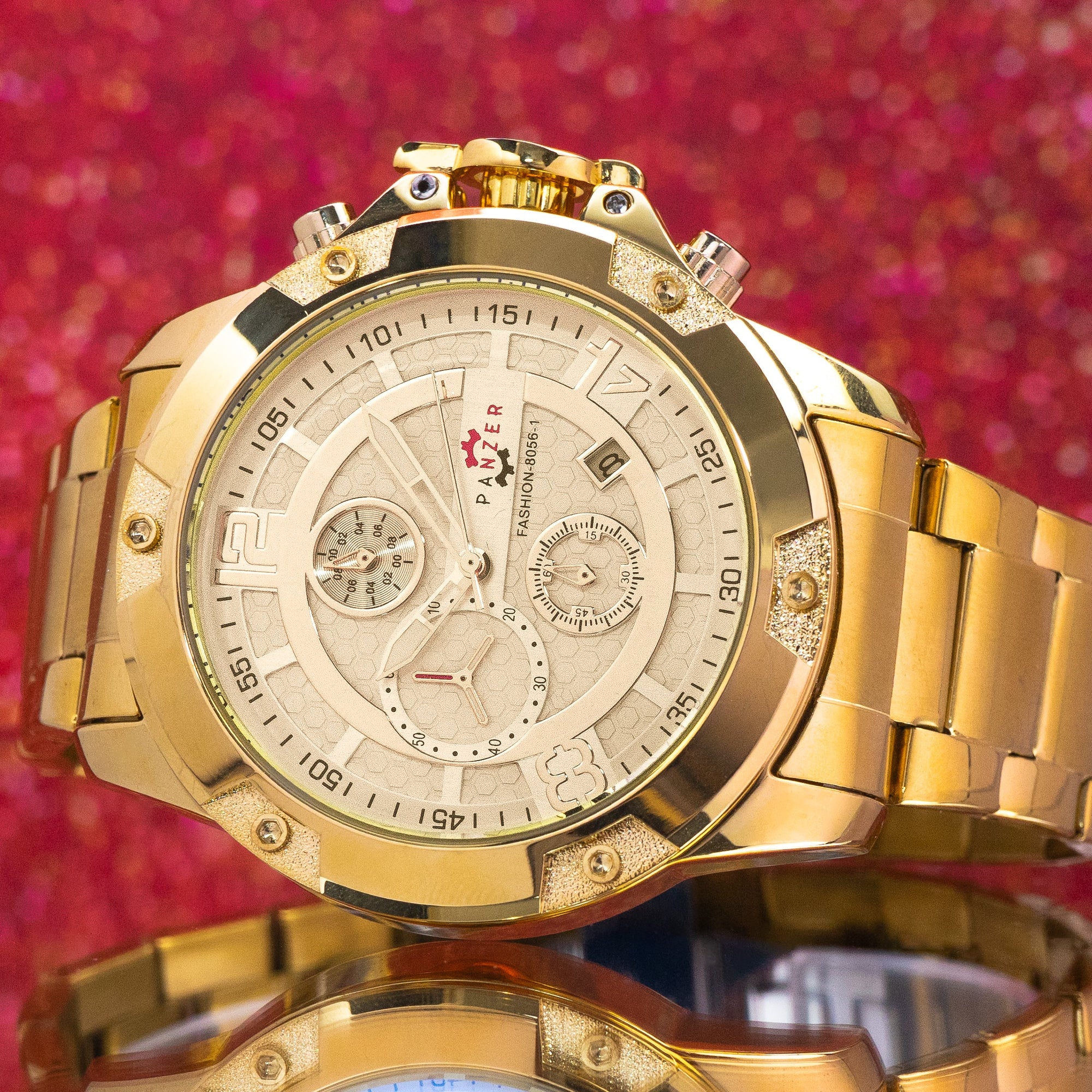 RELOJ PANZER ORIGINAL - ELEGANTE PLATEADO Y DORADO| PAN-22, PAN-23, PAN-24, PAN-25