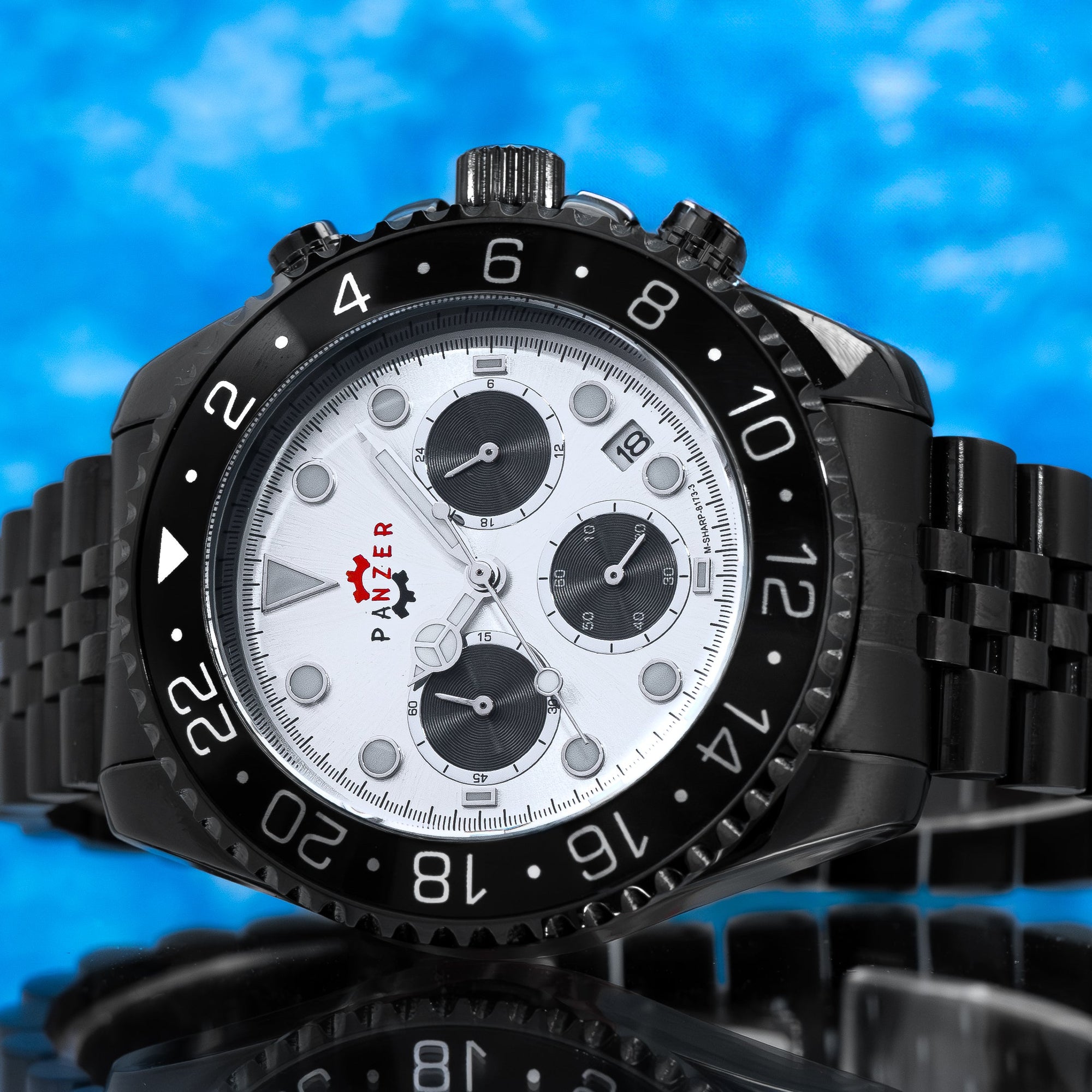 RELOJ PANZER ORIGINAL -  ELGANTE DORADO NEGRO Y PLATA | PAN-26, PAN-27, PAN-28, PAN-46