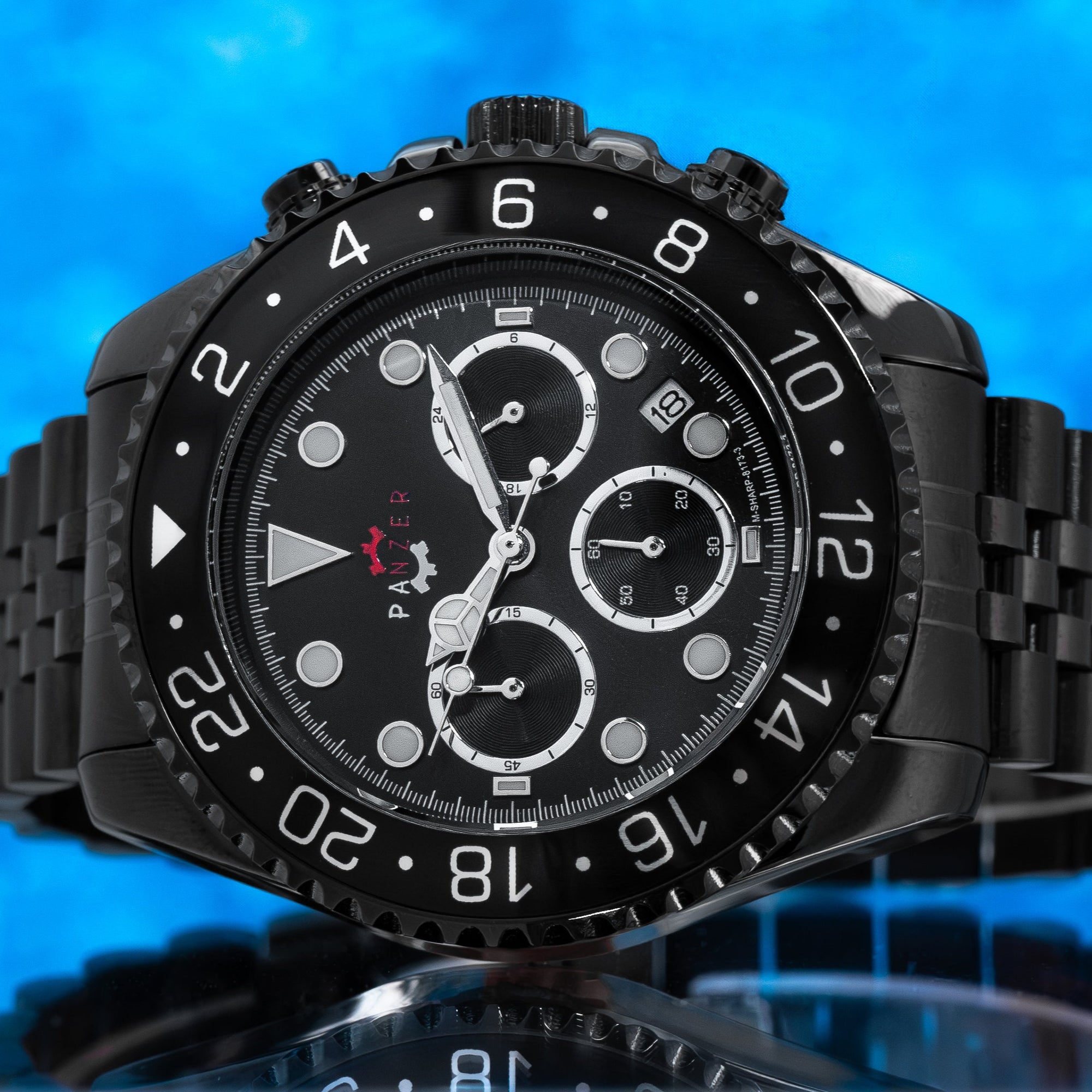 RELOJ PANZER ORIGINAL -  ELGANTE DORADO NEGRO Y PLATA | PAN-26, PAN-27, PAN-28, PAN-46