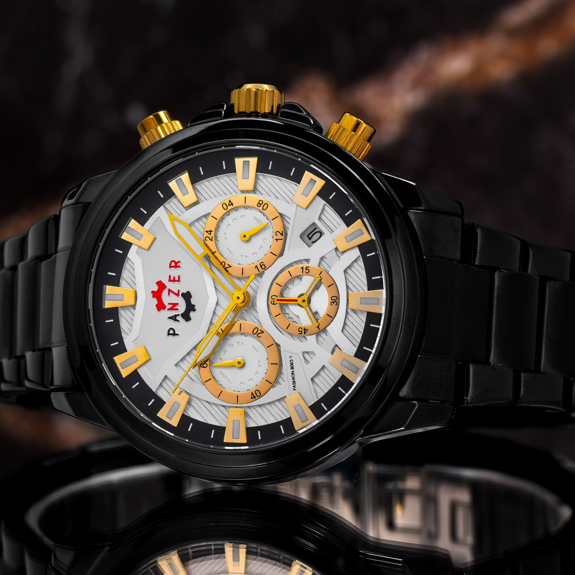 RELOJ PANZER ORIGINAL - ELEGANTE NEGRO | PAN-45