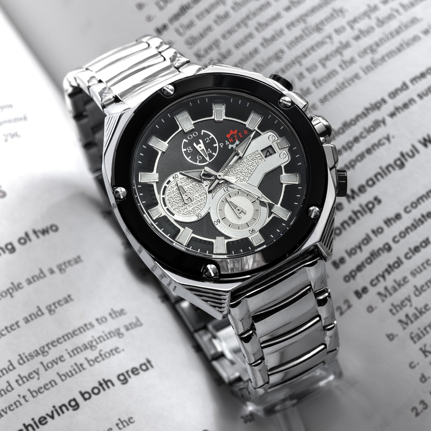 RELOJ PANZER ORIGINAL - ELEGANTE PLATEADO | PAN-43