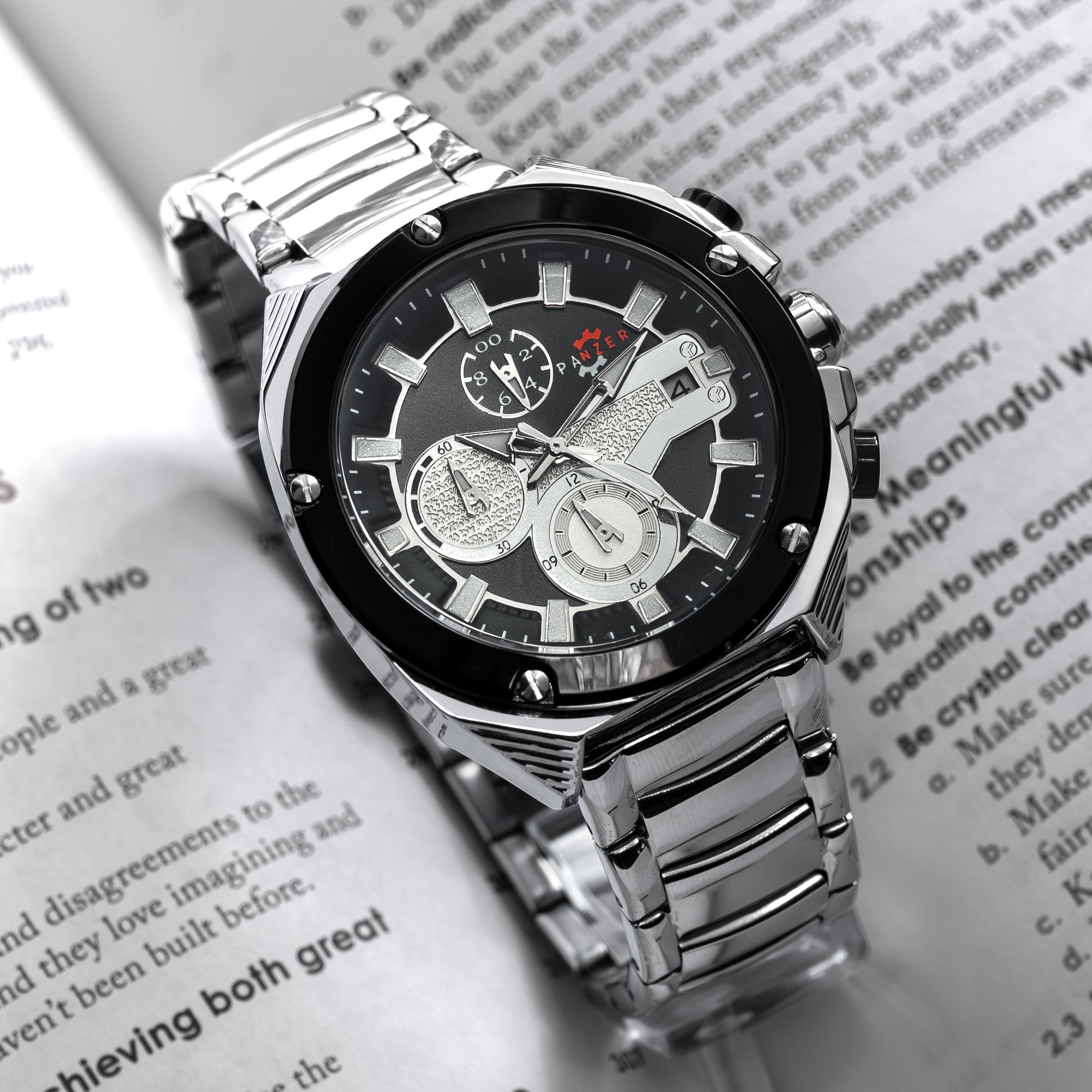 RELOJ PANZER ORIGINAL - ELEGANTE PLATEADO | SKU: PAN-43