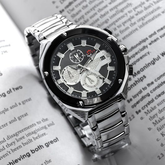 RELOJ PANZER ORIGINAL - ELEGANTE PLATEADO | PAN-43