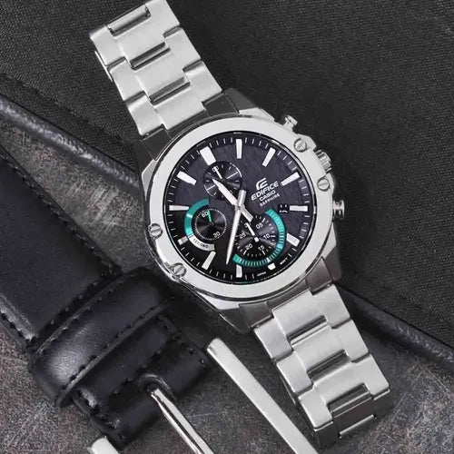 EFR-S567 | RELOJ CASIO EDIFICE ORIGINAL ACERO PLATEADO AZUL NEGRO | EDI-OG-50, EDI-OG-51, EDI-OG-52