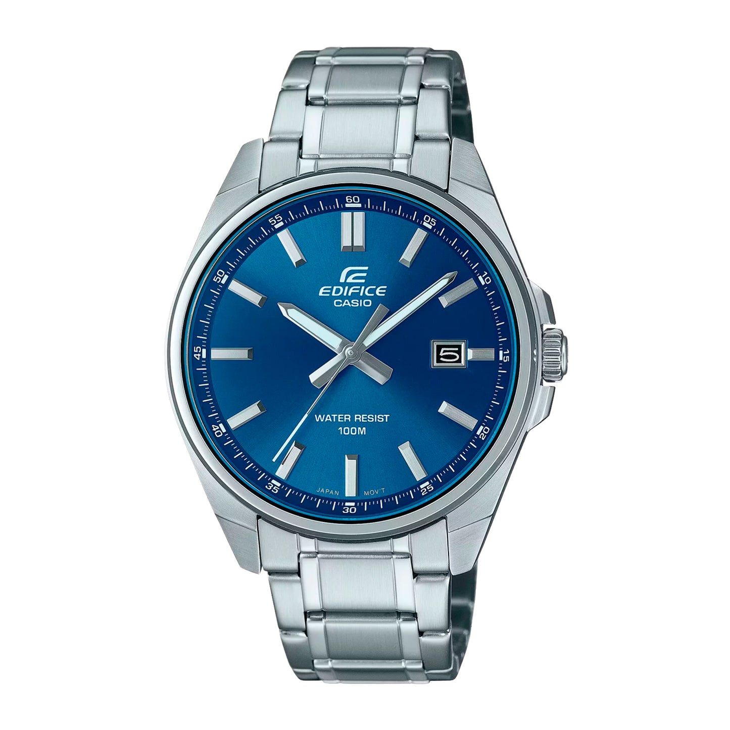 EFV-150D | RELOJ CASIO EDIFICE ORIGINAL ACERO NEGRO AZUL | EDI-OG-11,  EDI-OG-12