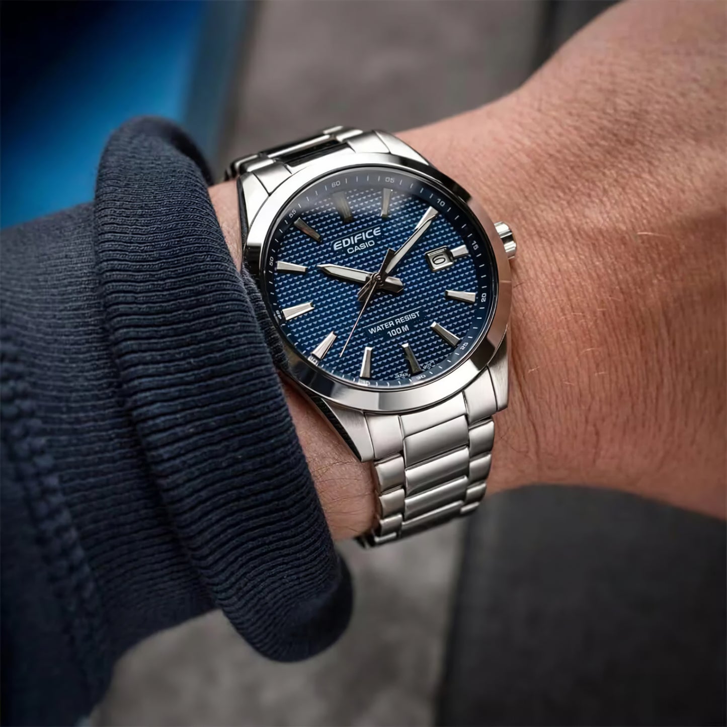 EFV-160D | RELOJ CASIO EDIFICE ORIGINAL ACERO VERDE NEGRO BLANCO AZUL | EDI-OG-13, EDI-OG-14, EDI-OG-15, EDI-OG-16