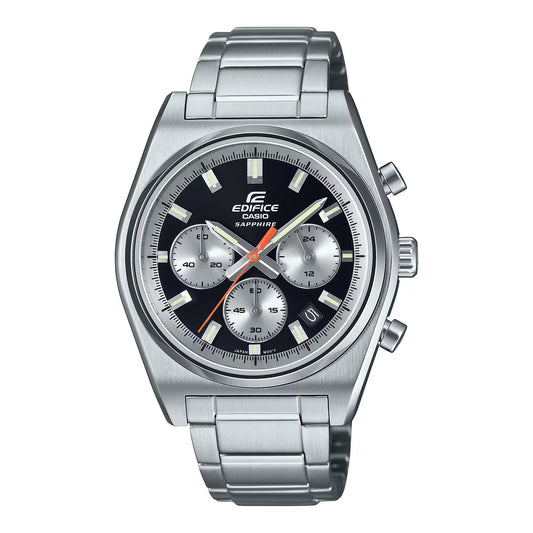 EFB-730D | RELOJ CASIO EDIFICE ORIGINAL ACERO NEGRO AZUL PLATEADO | EDI-OG-24, EDI-OG-25, EDI-OG-26