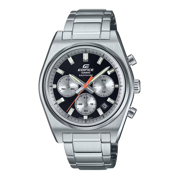 EFB-730D | RELOJ CASIO EDIFICE ORIGINAL ACERO NEGRO AZUL PLATEADO | EDI-OG-24, EDI-OG-25, EDI-OG-26