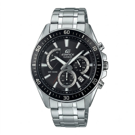 EFR-552D | RELOJ CASIO EDIFICE ORIGINAL ACERO PALTEADO AZUL NEGRO | EDI-OG-32, EDI-OG-33, EDI-OG-34